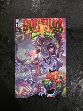 IDW Godzilla vs Mighty Morphin Power Rangers #2 2022 Freddie Williams